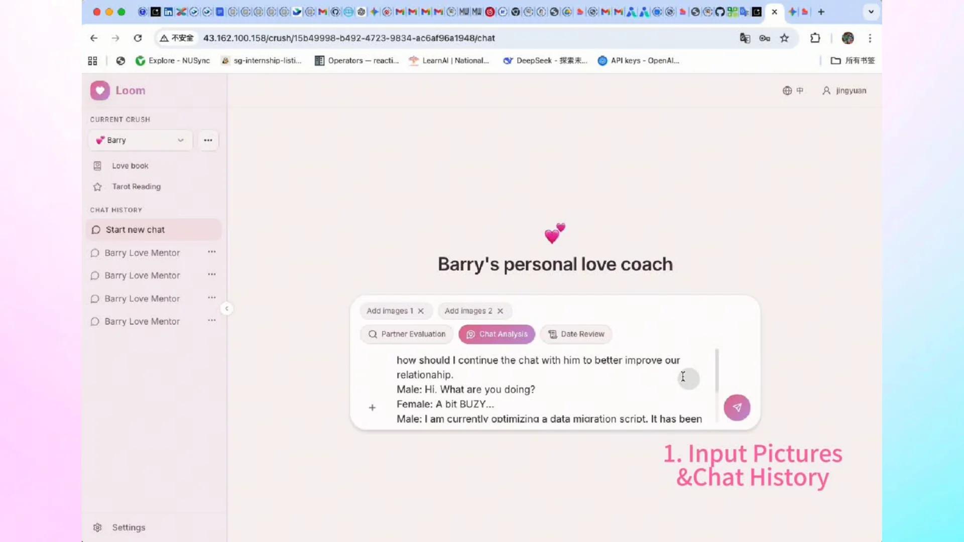 Loom chat analysis